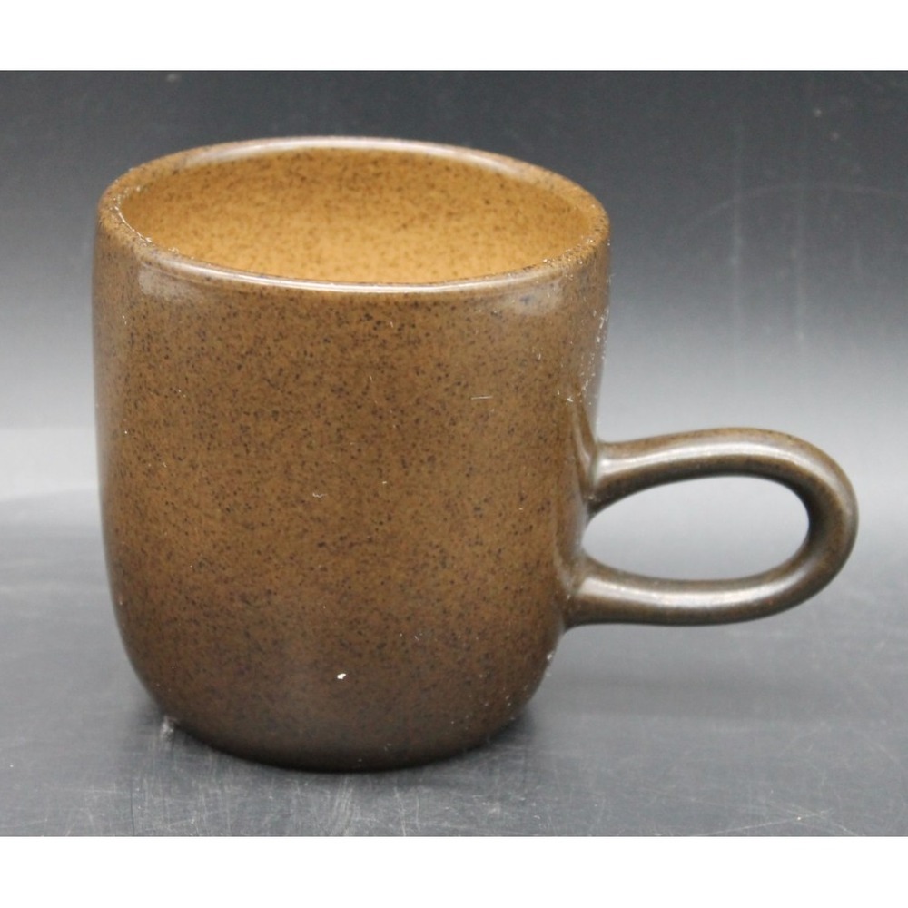 Vintage Heath Ceramics Sausalito Low Handle Coupe Line Mug Speckled Brown